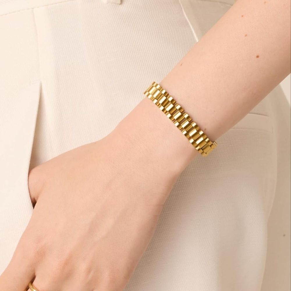 14k Gold Plated Chain Link Bracelet
